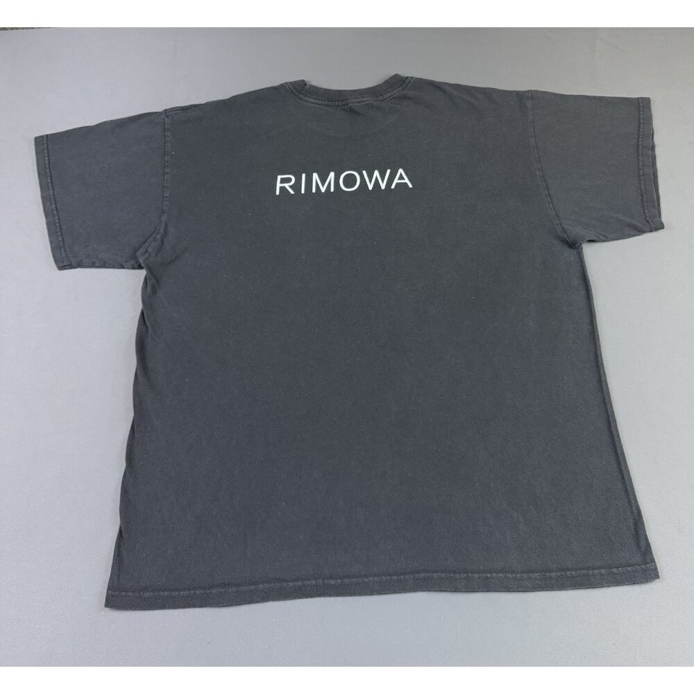 Rare Vintage Y2K Rimowa Luggage Black Shirt Promo Tee Shirt Fits XLarge Fade